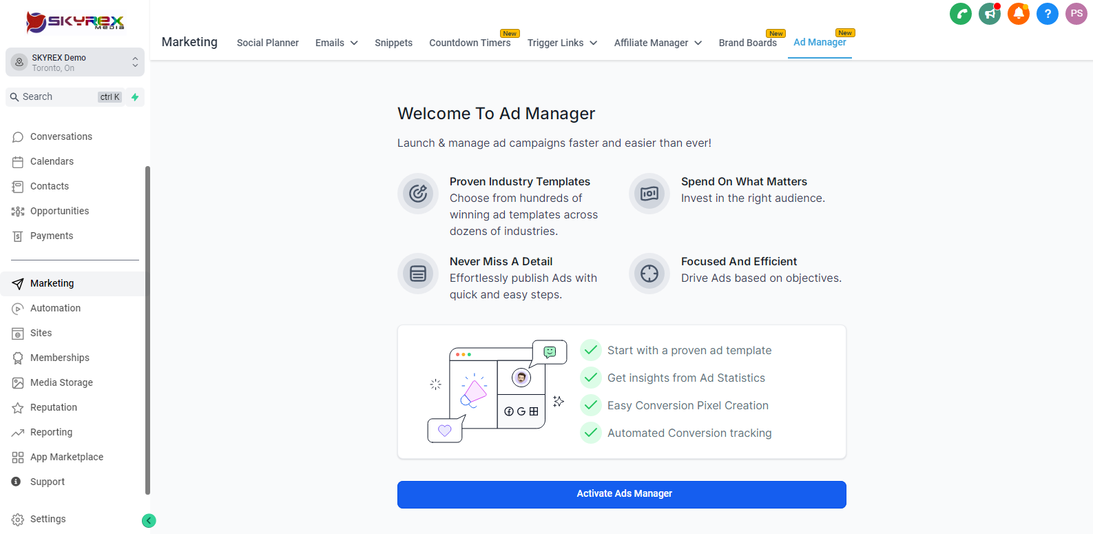 ads account setup